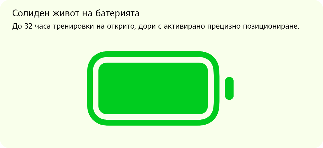 Солиден живот на батерията