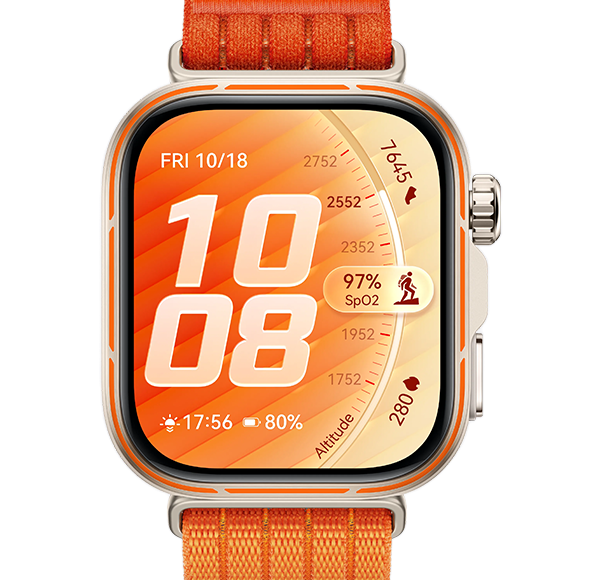 Преден изглед на HUAWEI WATCH FIT 5 Pro